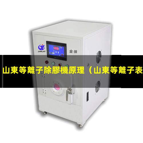 山東等離子除膠機原理