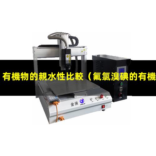 有機物的親水性比較