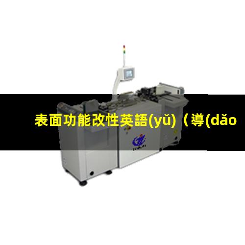 表面功能改性英語(yǔ)