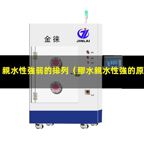 親水性強弱的排列