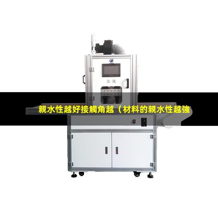 親水性越好接觸角越