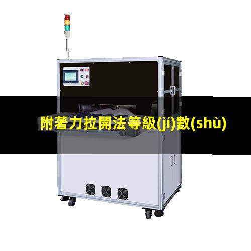 附著力拉開法等級(jí)數(shù)值