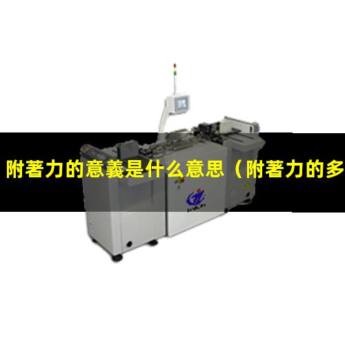 附著力的意義是什么意思