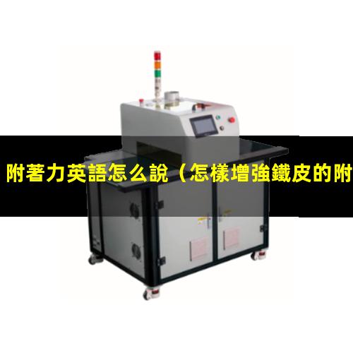 附著力英語怎么說