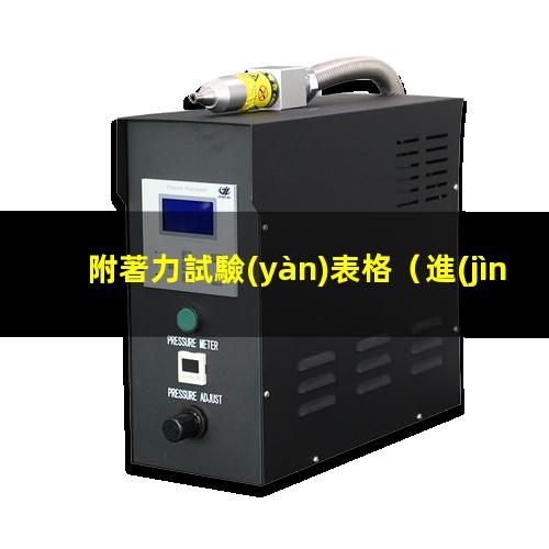 附著力試驗(yàn)表格
